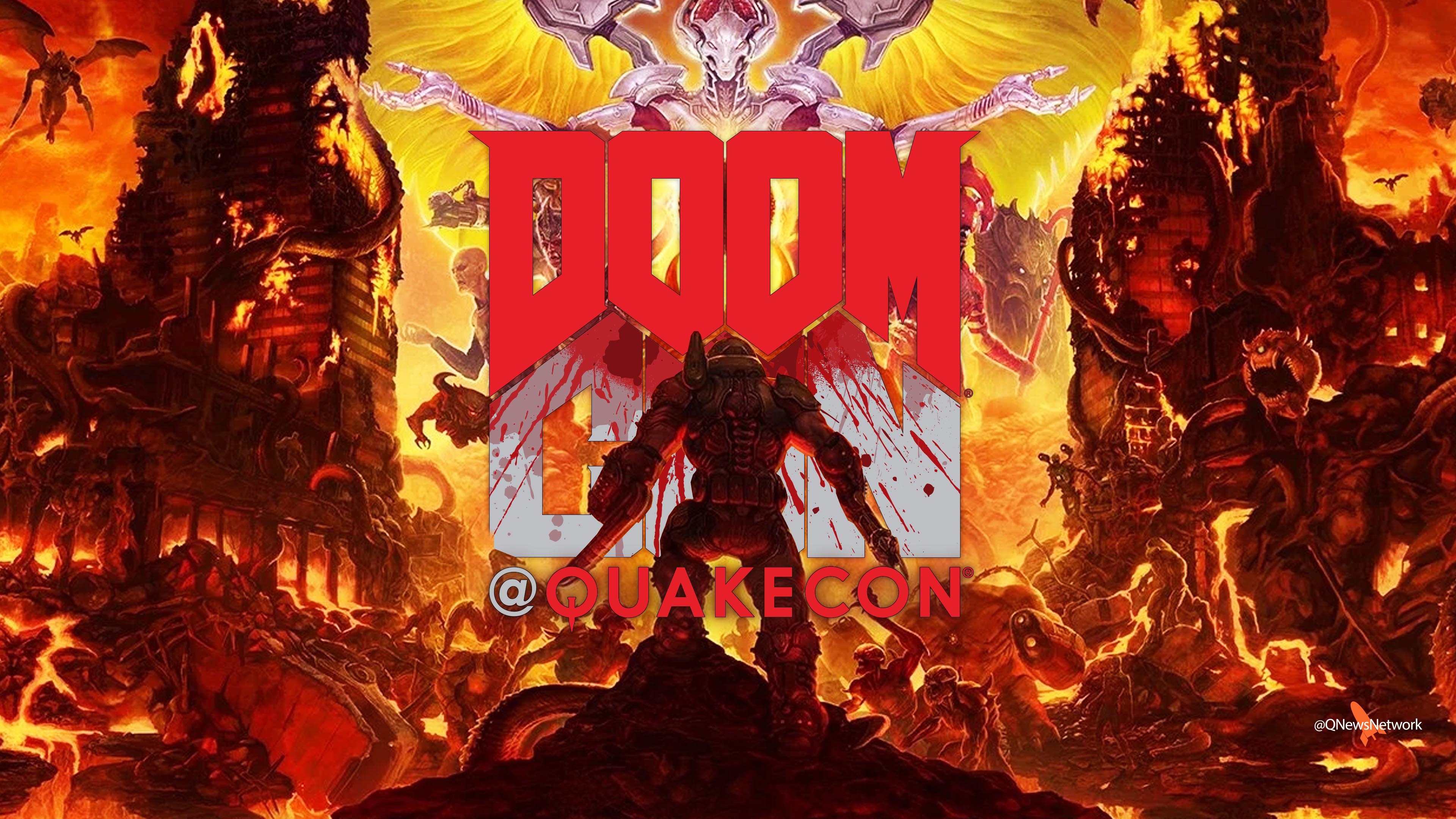 Doomcon wallpaper - Doomslayer Facing Everyone