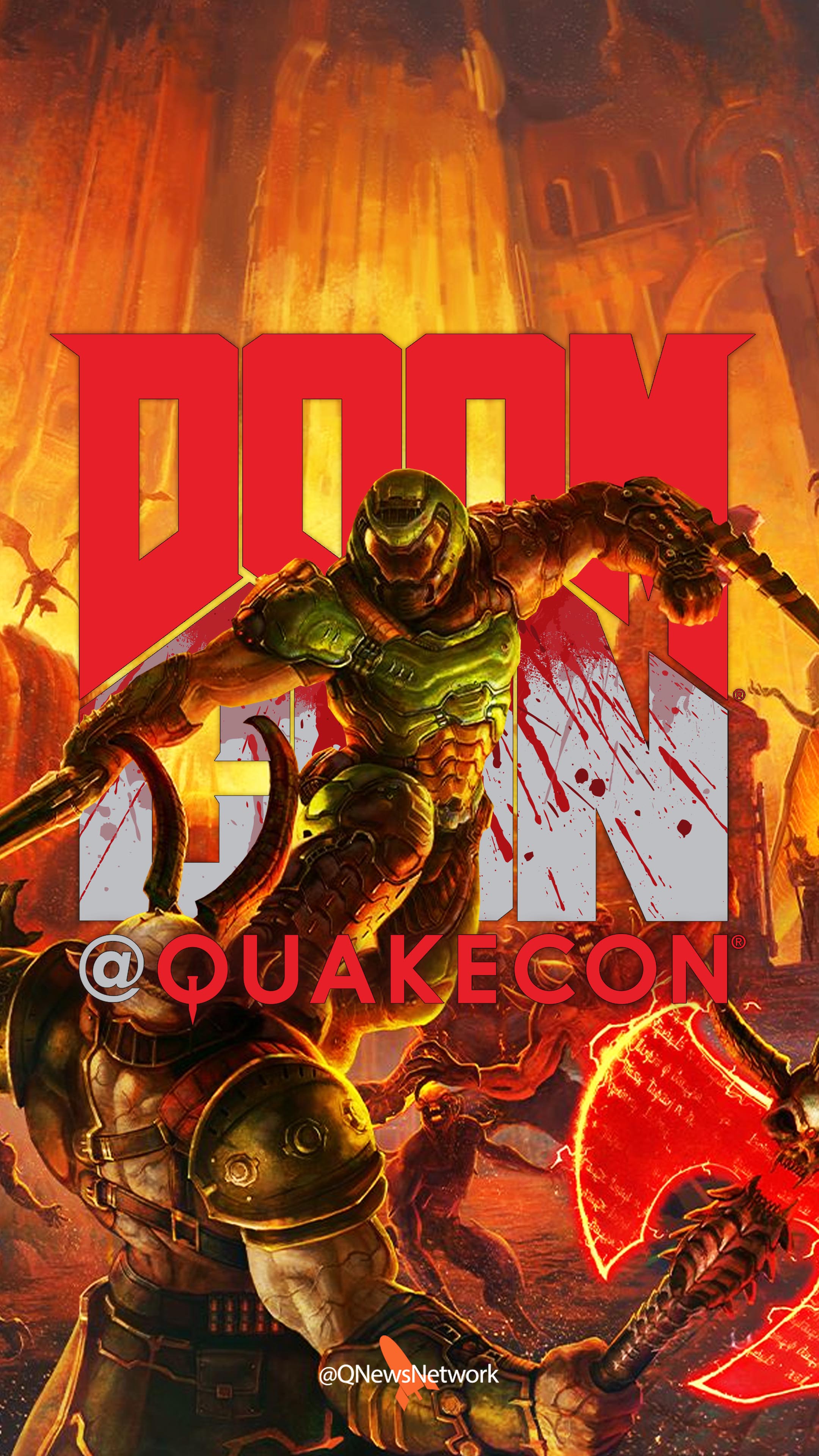Download wallpapers Doom Slayer 4k orange neon lights Doom protagonist  characters Doomguy Doom Slayer 4K Doom Eternal for desktop free  Pictures for desktop free